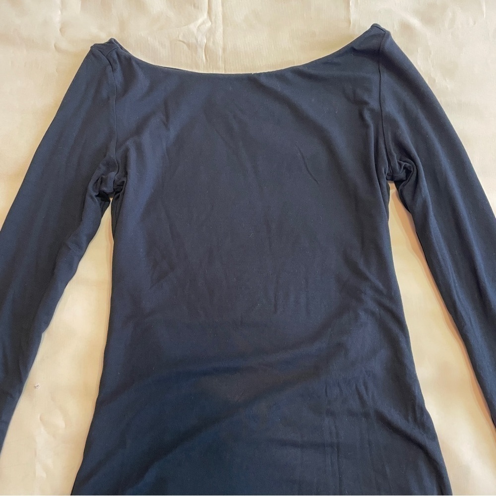 NEW! Ser.O.Ya- Black Backless Long Sleeve Mini Siobhan Dress Size Small - Picture 5 of 11